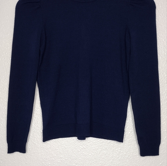 Milly Minis Pullover Ribbed Knit Bubble Cuff Sleeve Detailed Sweater Size 12 - Picture 5 of 13